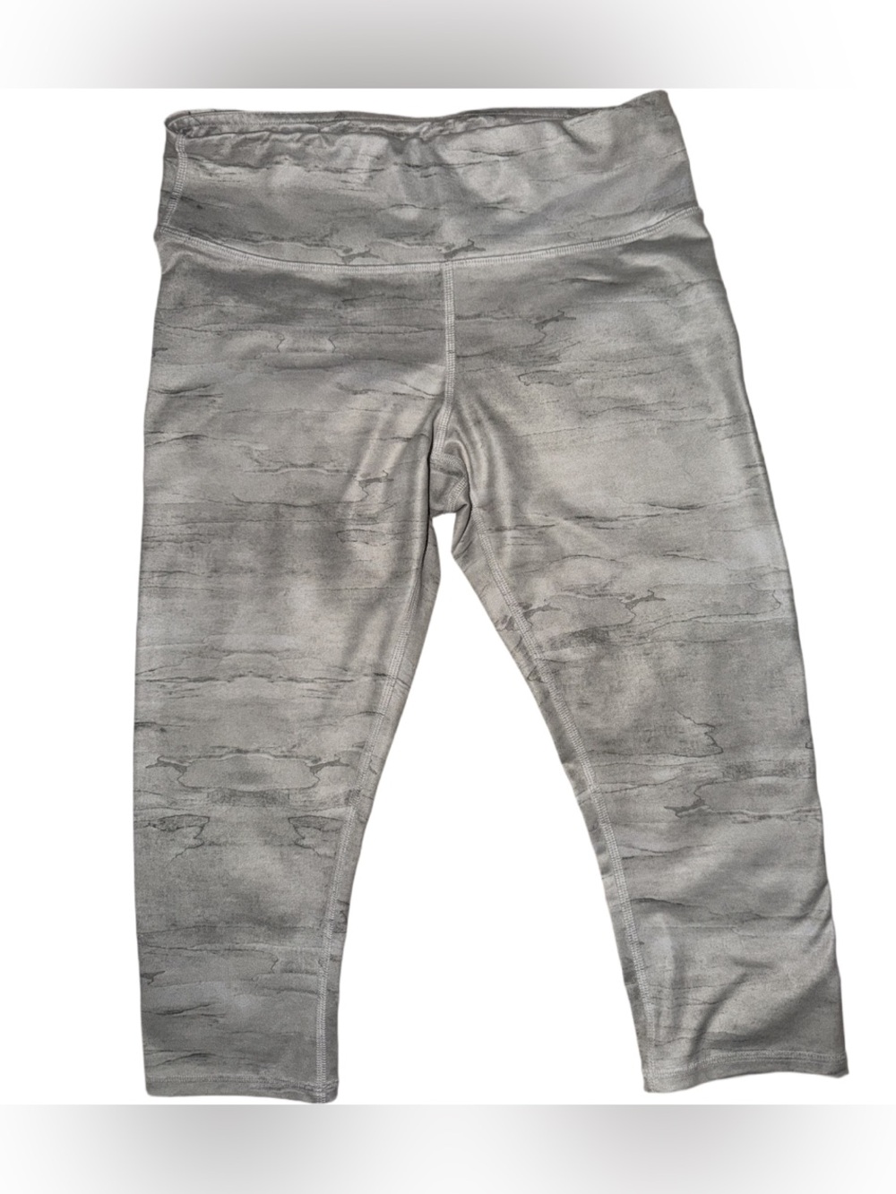 ALO Yoga High Waisted Crop Capri Marble-Print Leggings Women’s Size Small - Picture 3 of 10